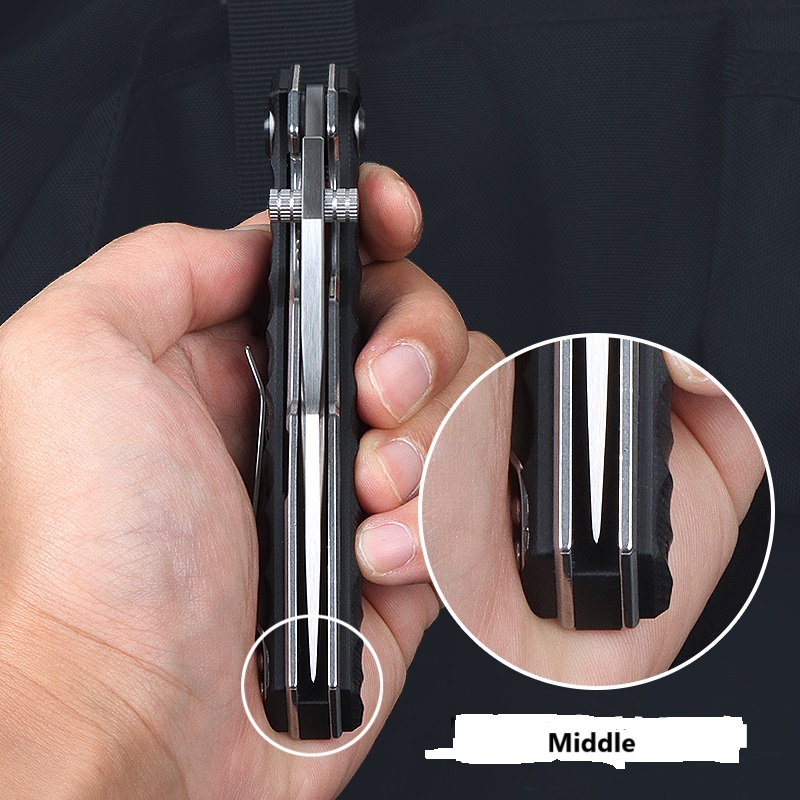 FD028 Two Colors No Logo Fast Opening G10 Handle Folding Knife UD408775